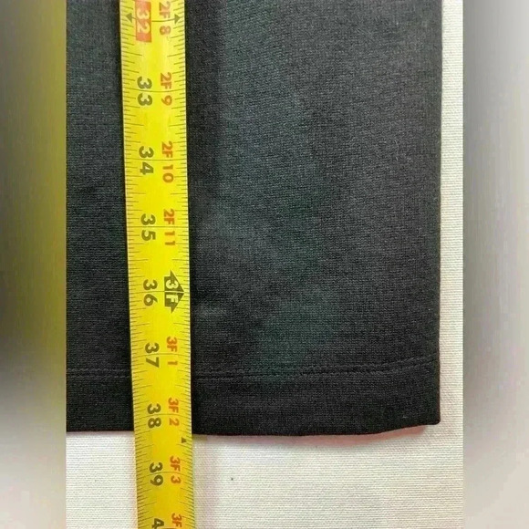 Max and Cleo black sheath dress ruffle waist detail size 10 slimming sleeveless - Picture 3 of 8